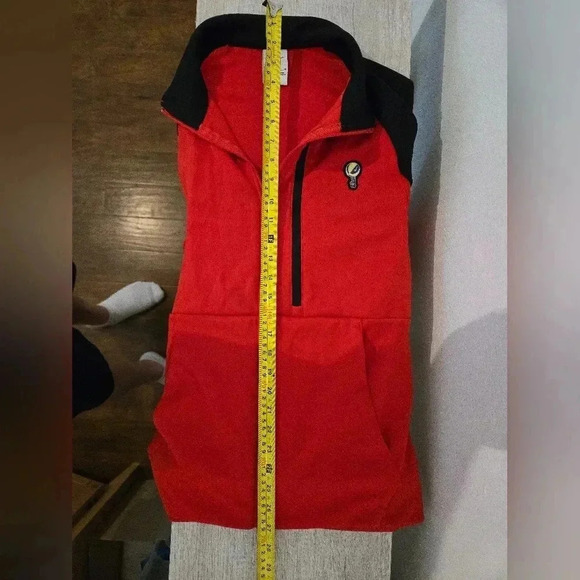 Nike Air Basketball Red Black Jacket Full Zip Peace Love DZ3074 657 Mens Small - Picture 6 of 8